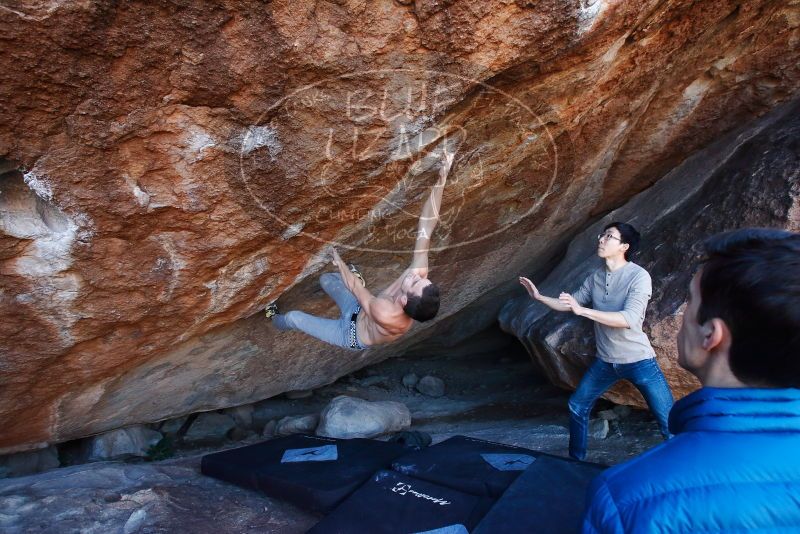 Bouldering in Hueco Tanks on 12/15/2019 with Blue Lizard Climbing and Yoga

Filename: SRM_20191215_1119130.jpg
Aperture: f/6.3
Shutter Speed: 1/250
Body: Canon EOS-1D Mark II
Lens: Canon EF 16-35mm f/2.8 L