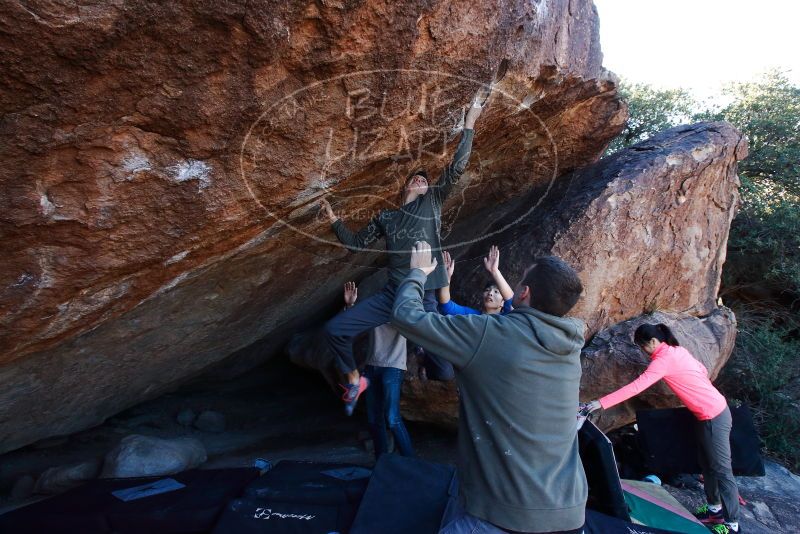 Bouldering in Hueco Tanks on 12/15/2019 with Blue Lizard Climbing and Yoga

Filename: SRM_20191215_1128271.jpg
Aperture: f/7.1
Shutter Speed: 1/250
Body: Canon EOS-1D Mark II
Lens: Canon EF 16-35mm f/2.8 L