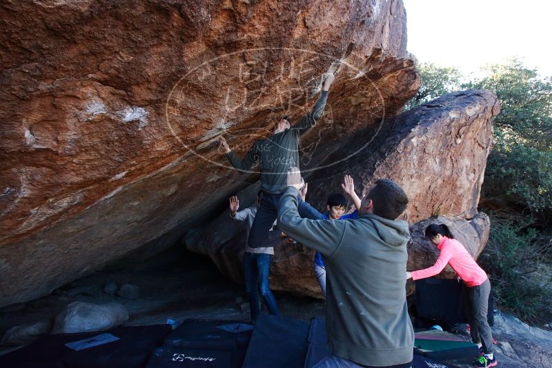 Bouldering in Hueco Tanks on 12/15/2019 with Blue Lizard Climbing and Yoga

Filename: SRM_20191215_1128272.jpg
Aperture: f/6.3
Shutter Speed: 1/250
Body: Canon EOS-1D Mark II
Lens: Canon EF 16-35mm f/2.8 L