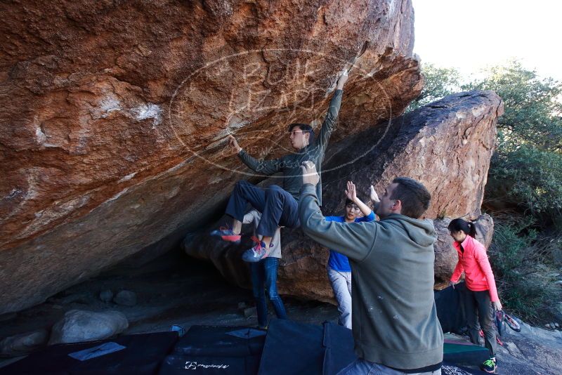 Bouldering in Hueco Tanks on 12/15/2019 with Blue Lizard Climbing and Yoga

Filename: SRM_20191215_1128281.jpg
Aperture: f/6.3
Shutter Speed: 1/250
Body: Canon EOS-1D Mark II
Lens: Canon EF 16-35mm f/2.8 L