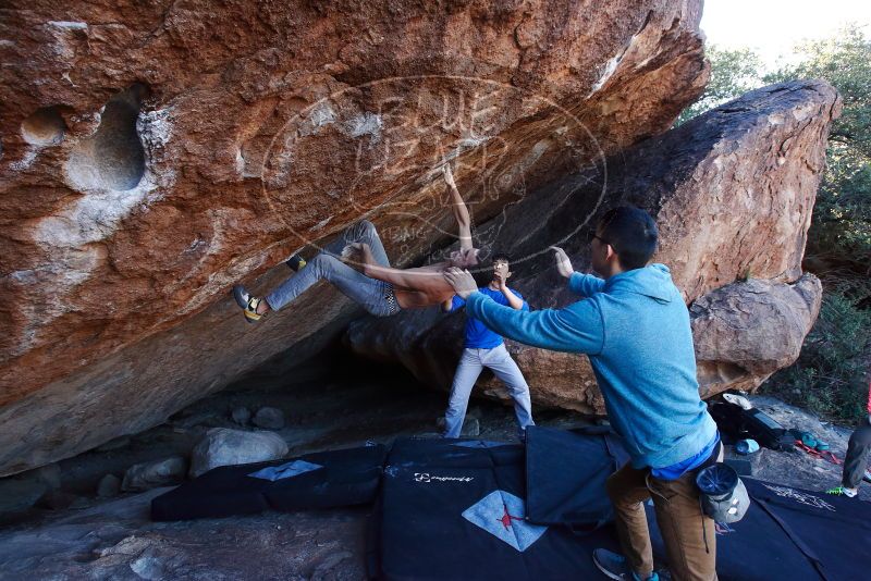 Bouldering in Hueco Tanks on 12/15/2019 with Blue Lizard Climbing and Yoga

Filename: SRM_20191215_1131170.jpg
Aperture: f/6.3
Shutter Speed: 1/250
Body: Canon EOS-1D Mark II
Lens: Canon EF 16-35mm f/2.8 L