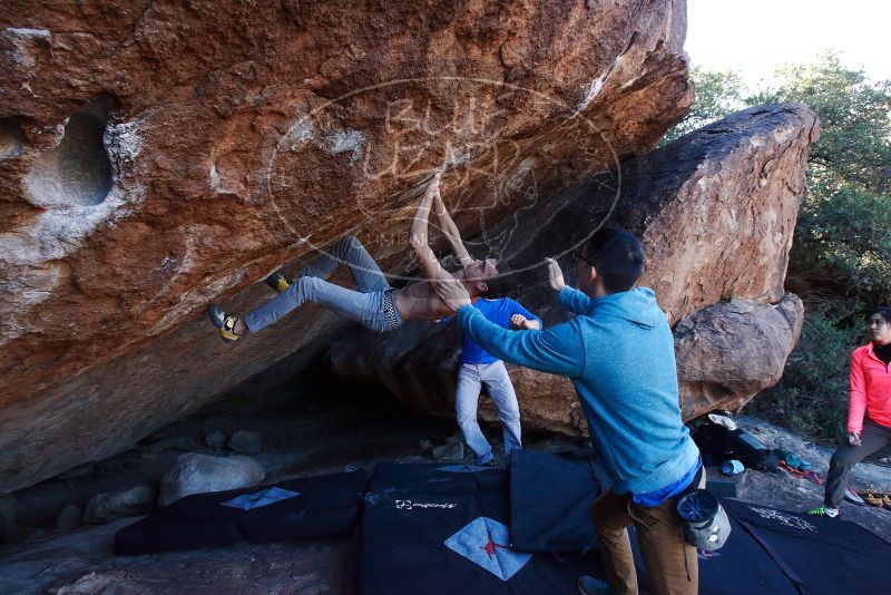 Bouldering in Hueco Tanks on 12/15/2019 with Blue Lizard Climbing and Yoga

Filename: SRM_20191215_1131171.jpg
Aperture: f/6.3
Shutter Speed: 1/250
Body: Canon EOS-1D Mark II
Lens: Canon EF 16-35mm f/2.8 L