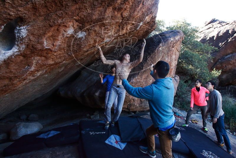 Bouldering in Hueco Tanks on 12/15/2019 with Blue Lizard Climbing and Yoga

Filename: SRM_20191215_1131251.jpg
Aperture: f/7.1
Shutter Speed: 1/250
Body: Canon EOS-1D Mark II
Lens: Canon EF 16-35mm f/2.8 L