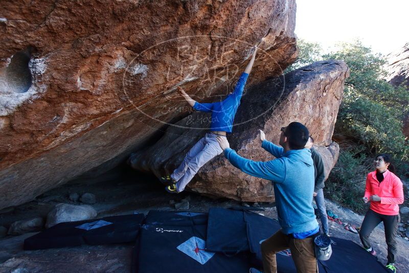 Bouldering in Hueco Tanks on 12/15/2019 with Blue Lizard Climbing and Yoga

Filename: SRM_20191215_1132200.jpg
Aperture: f/5.0
Shutter Speed: 1/250
Body: Canon EOS-1D Mark II
Lens: Canon EF 16-35mm f/2.8 L