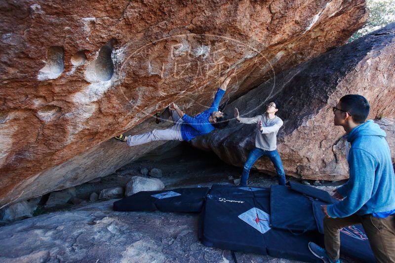 Bouldering in Hueco Tanks on 12/15/2019 with Blue Lizard Climbing and Yoga

Filename: SRM_20191215_1133090.jpg
Aperture: f/4.5
Shutter Speed: 1/250
Body: Canon EOS-1D Mark II
Lens: Canon EF 16-35mm f/2.8 L