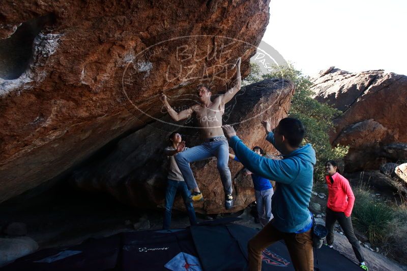 Bouldering in Hueco Tanks on 12/15/2019 with Blue Lizard Climbing and Yoga

Filename: SRM_20191215_1137471.jpg
Aperture: f/6.3
Shutter Speed: 1/250
Body: Canon EOS-1D Mark II
Lens: Canon EF 16-35mm f/2.8 L