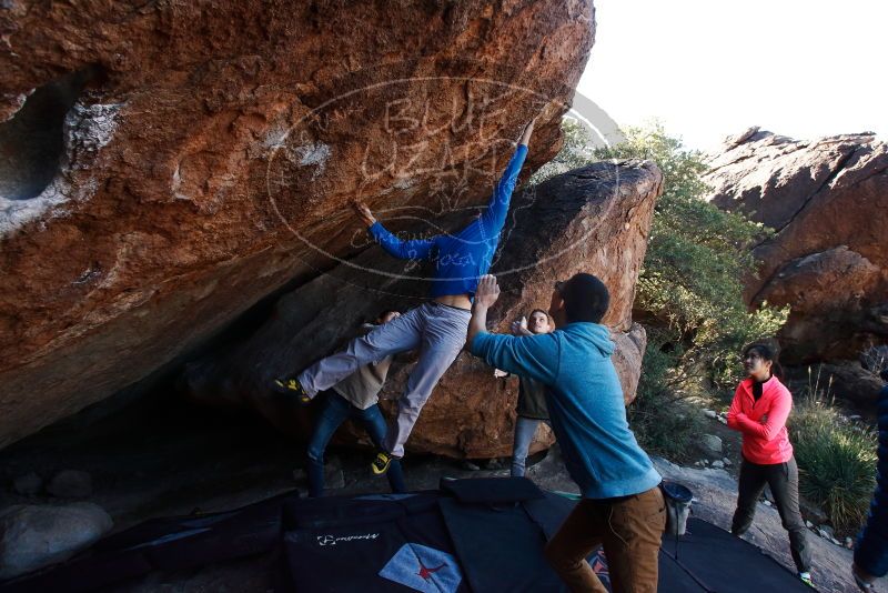 Bouldering in Hueco Tanks on 12/15/2019 with Blue Lizard Climbing and Yoga

Filename: SRM_20191215_1144571.jpg
Aperture: f/6.3
Shutter Speed: 1/250
Body: Canon EOS-1D Mark II
Lens: Canon EF 16-35mm f/2.8 L