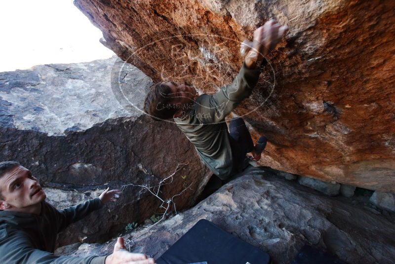 Bouldering in Hueco Tanks on 12/15/2019 with Blue Lizard Climbing and Yoga

Filename: SRM_20191215_1151300.jpg
Aperture: f/4.5
Shutter Speed: 1/250
Body: Canon EOS-1D Mark II
Lens: Canon EF 16-35mm f/2.8 L