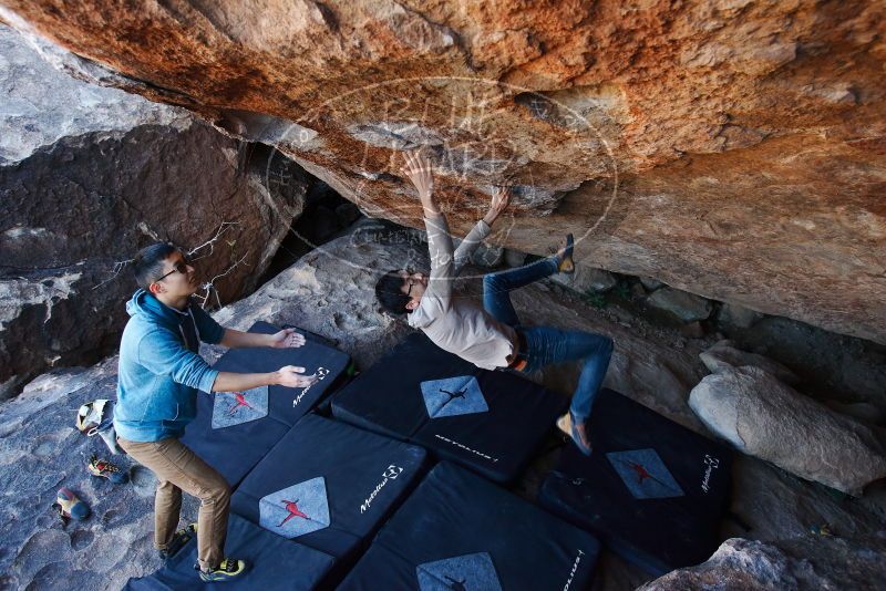 Bouldering in Hueco Tanks on 12/15/2019 with Blue Lizard Climbing and Yoga

Filename: SRM_20191215_1156280.jpg
Aperture: f/4.0
Shutter Speed: 1/250
Body: Canon EOS-1D Mark II
Lens: Canon EF 16-35mm f/2.8 L