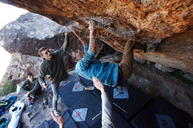 Bouldering in Hueco Tanks on 12/15/2019 with Blue Lizard Climbing and Yoga

Filename: SRM_20191215_1157540.jpg
Aperture: f/4.0
Shutter Speed: 1/250
Body: Canon EOS-1D Mark II
Lens: Canon EF 16-35mm f/2.8 L