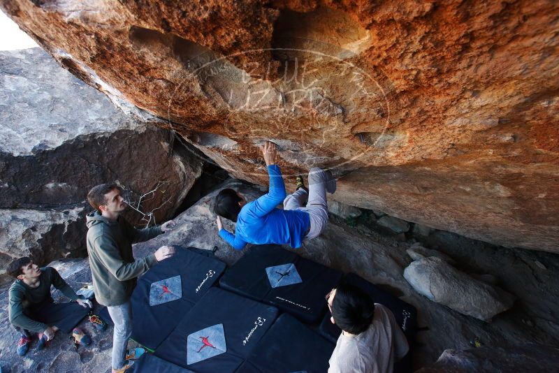 Bouldering in Hueco Tanks on 12/15/2019 with Blue Lizard Climbing and Yoga

Filename: SRM_20191215_1209090.jpg
Aperture: f/5.0
Shutter Speed: 1/250
Body: Canon EOS-1D Mark II
Lens: Canon EF 16-35mm f/2.8 L