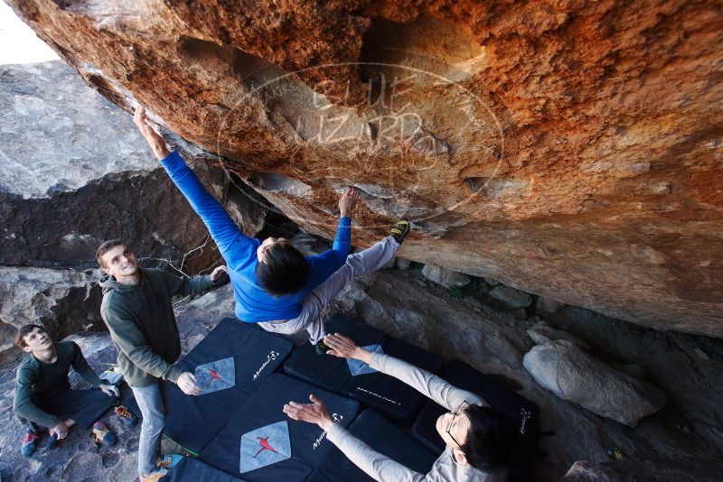 Bouldering in Hueco Tanks on 12/15/2019 with Blue Lizard Climbing and Yoga

Filename: SRM_20191215_1209120.jpg
Aperture: f/5.0
Shutter Speed: 1/250
Body: Canon EOS-1D Mark II
Lens: Canon EF 16-35mm f/2.8 L