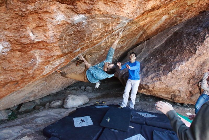 Bouldering in Hueco Tanks on 12/15/2019 with Blue Lizard Climbing and Yoga

Filename: SRM_20191215_1217580.jpg
Aperture: f/4.5
Shutter Speed: 1/250
Body: Canon EOS-1D Mark II
Lens: Canon EF 16-35mm f/2.8 L