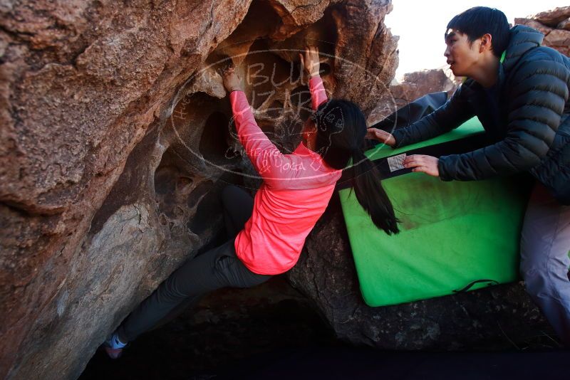 Bouldering in Hueco Tanks on 12/15/2019 with Blue Lizard Climbing and Yoga

Filename: SRM_20191215_1237420.jpg
Aperture: f/5.6
Shutter Speed: 1/250
Body: Canon EOS-1D Mark II
Lens: Canon EF 16-35mm f/2.8 L