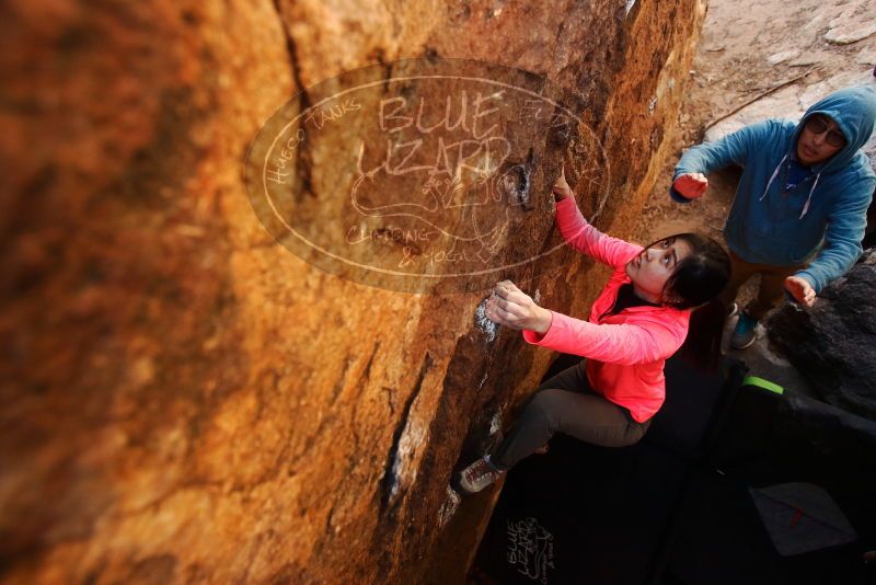 Bouldering in Hueco Tanks on 12/15/2019 with Blue Lizard Climbing and Yoga

Filename: SRM_20191215_1417150.jpg
Aperture: f/3.2
Shutter Speed: 1/250
Body: Canon EOS-1D Mark II
Lens: Canon EF 16-35mm f/2.8 L