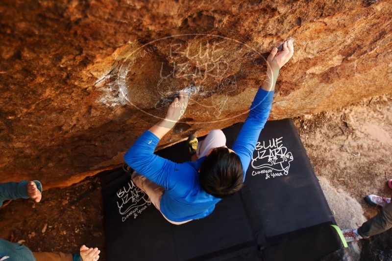 Bouldering in Hueco Tanks on 12/15/2019 with Blue Lizard Climbing and Yoga

Filename: SRM_20191215_1418190.jpg
Aperture: f/2.8
Shutter Speed: 1/125
Body: Canon EOS-1D Mark II
Lens: Canon EF 16-35mm f/2.8 L