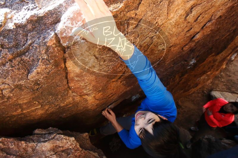 Bouldering in Hueco Tanks on 12/15/2019 with Blue Lizard Climbing and Yoga

Filename: SRM_20191215_1419331.jpg
Aperture: f/5.0
Shutter Speed: 1/250
Body: Canon EOS-1D Mark II
Lens: Canon EF 16-35mm f/2.8 L