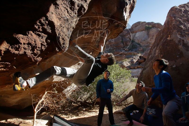 Bouldering in Hueco Tanks on 12/15/2019 with Blue Lizard Climbing and Yoga

Filename: SRM_20191215_1439560.jpg
Aperture: f/4.5
Shutter Speed: 1/400
Body: Canon EOS-1D Mark II
Lens: Canon EF 16-35mm f/2.8 L