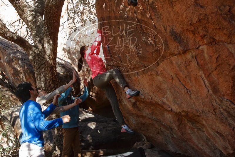 Bouldering in Hueco Tanks on 12/15/2019 with Blue Lizard Climbing and Yoga

Filename: SRM_20191215_1504260.jpg
Aperture: f/7.1
Shutter Speed: 1/200
Body: Canon EOS-1D Mark II
Lens: Canon EF 16-35mm f/2.8 L