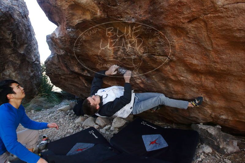 Bouldering in Hueco Tanks on 12/15/2019 with Blue Lizard Climbing and Yoga

Filename: SRM_20191215_1617010.jpg
Aperture: f/5.6
Shutter Speed: 1/250
Body: Canon EOS-1D Mark II
Lens: Canon EF 16-35mm f/2.8 L