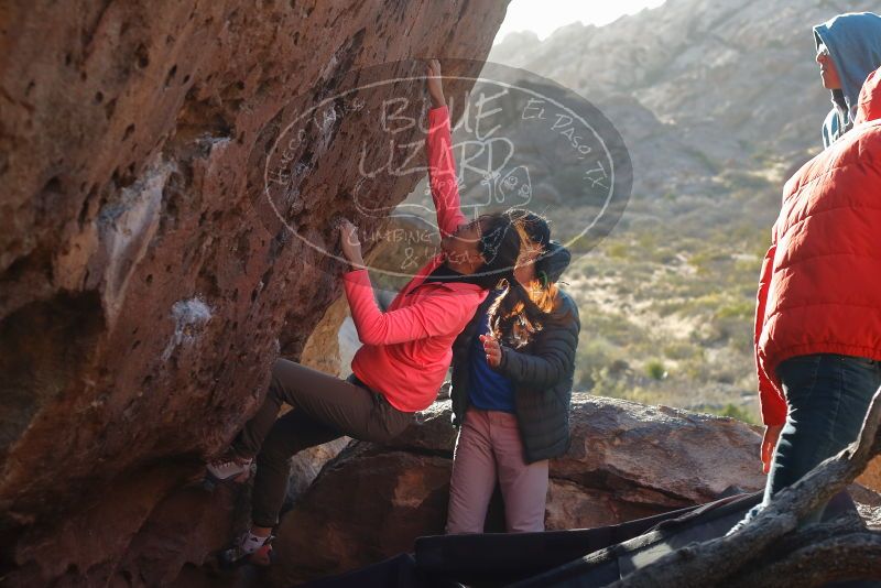 Bouldering in Hueco Tanks on 12/15/2019 with Blue Lizard Climbing and Yoga

Filename: SRM_20191215_1642401.jpg
Aperture: f/4.0
Shutter Speed: 1/250
Body: Canon EOS-1D Mark II
Lens: Canon EF 50mm f/1.8 II