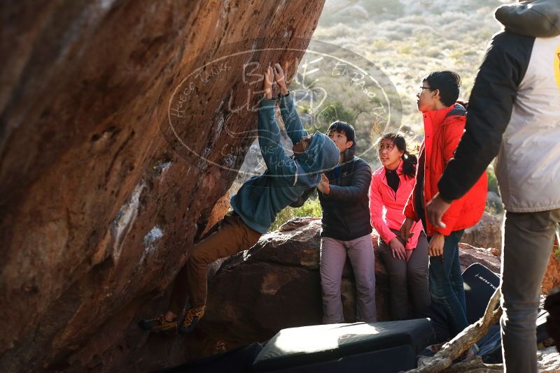 Bouldering in Hueco Tanks on 12/15/2019 with Blue Lizard Climbing and Yoga

Filename: SRM_20191215_1702190.jpg
Aperture: f/4.0
Shutter Speed: 1/250
Body: Canon EOS-1D Mark II
Lens: Canon EF 50mm f/1.8 II