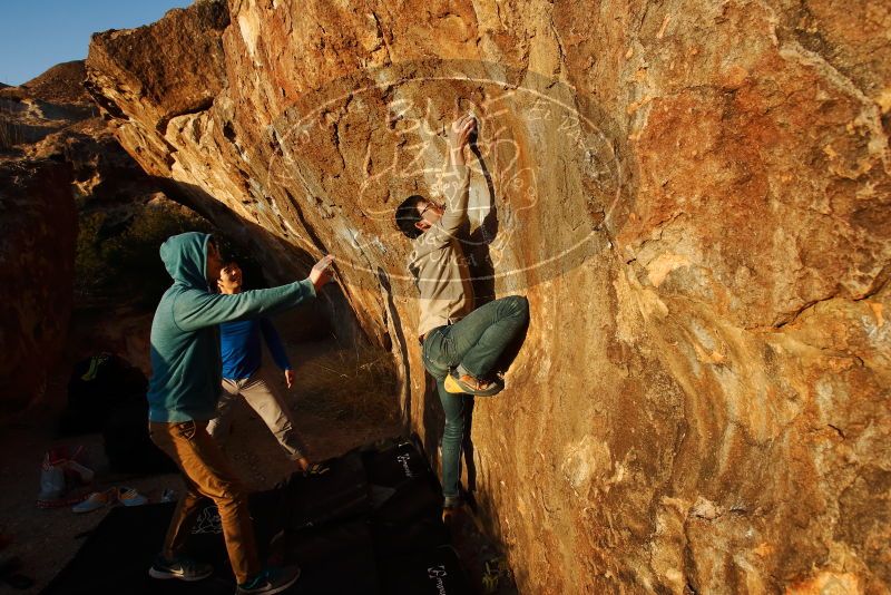 Bouldering in Hueco Tanks on 12/15/2019 with Blue Lizard Climbing and Yoga

Filename: SRM_20191215_1739490.jpg
Aperture: f/7.1
Shutter Speed: 1/250
Body: Canon EOS-1D Mark II
Lens: Canon EF 16-35mm f/2.8 L