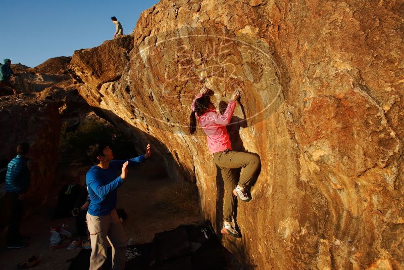 Bouldering in Hueco Tanks on 12/15/2019 with Blue Lizard Climbing and Yoga

Filename: SRM_20191215_1742080.jpg
Aperture: f/7.1
Shutter Speed: 1/250
Body: Canon EOS-1D Mark II
Lens: Canon EF 16-35mm f/2.8 L