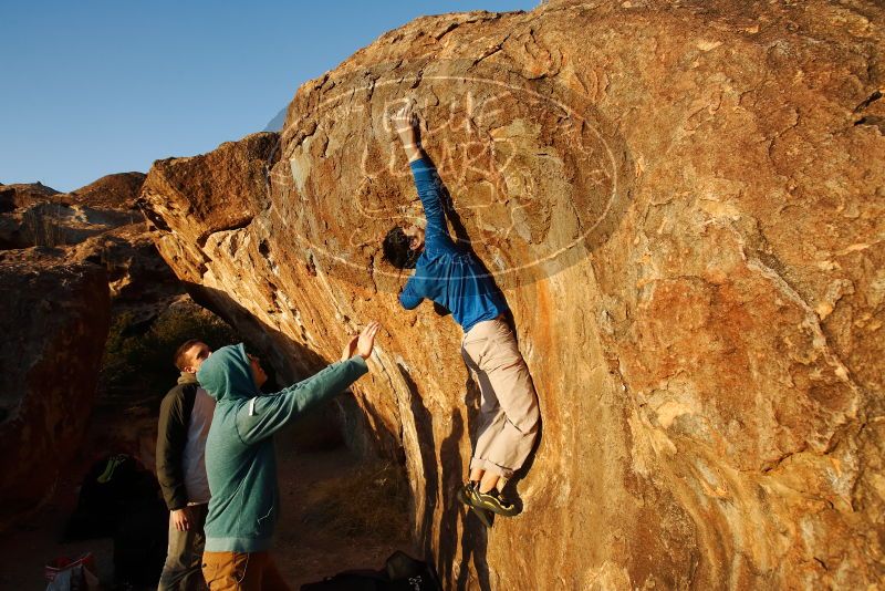 Bouldering in Hueco Tanks on 12/15/2019 with Blue Lizard Climbing and Yoga

Filename: SRM_20191215_1743380.jpg
Aperture: f/6.3
Shutter Speed: 1/250
Body: Canon EOS-1D Mark II
Lens: Canon EF 16-35mm f/2.8 L