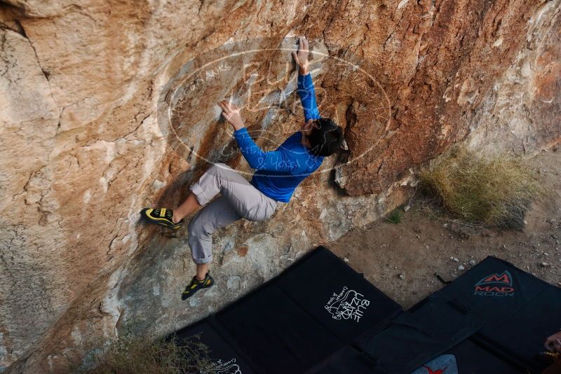 Bouldering in Hueco Tanks on 12/15/2019 with Blue Lizard Climbing and Yoga

Filename: SRM_20191215_1803120.jpg
Aperture: f/4.0
Shutter Speed: 1/250
Body: Canon EOS-1D Mark II
Lens: Canon EF 16-35mm f/2.8 L