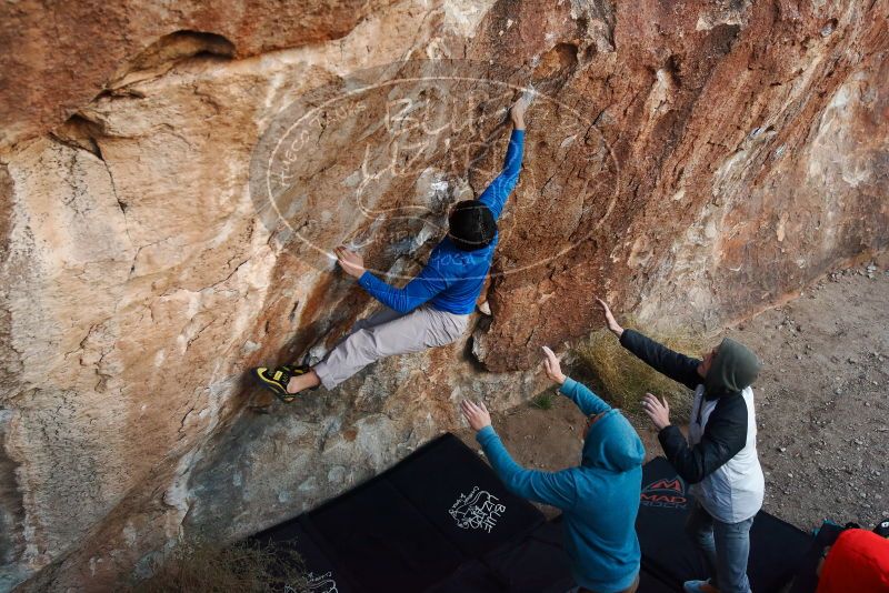 Bouldering in Hueco Tanks on 12/15/2019 with Blue Lizard Climbing and Yoga

Filename: SRM_20191215_1805000.jpg
Aperture: f/4.5
Shutter Speed: 1/250
Body: Canon EOS-1D Mark II
Lens: Canon EF 16-35mm f/2.8 L