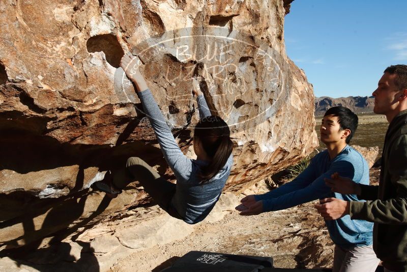 Bouldering in Hueco Tanks on 12/16/2019 with Blue Lizard Climbing and Yoga

Filename: SRM_20191216_1017350.jpg
Aperture: f/8.0
Shutter Speed: 1/640
Body: Canon EOS-1D Mark II
Lens: Canon EF 16-35mm f/2.8 L