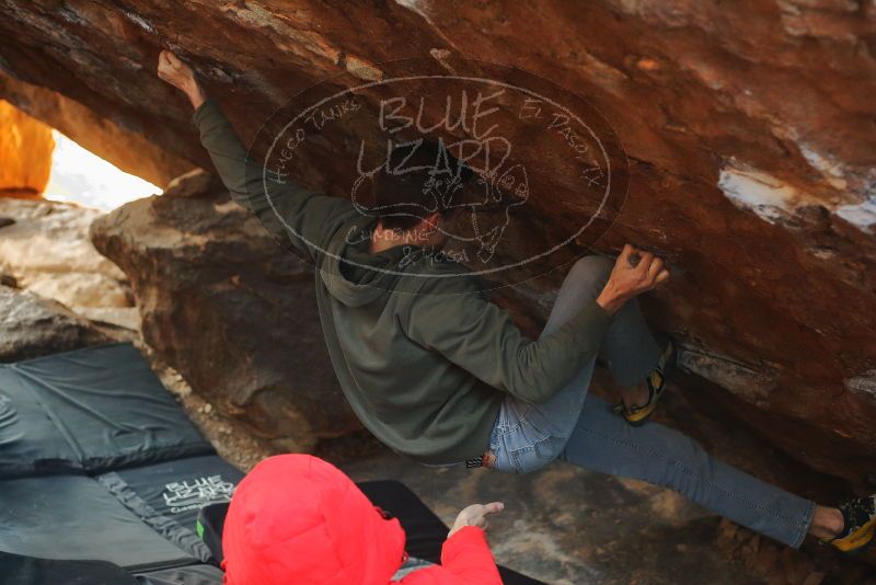 Bouldering in Hueco Tanks on 12/16/2019 with Blue Lizard Climbing and Yoga

Filename: SRM_20191216_1137010.jpg
Aperture: f/3.2
Shutter Speed: 1/200
Body: Canon EOS-1D Mark II
Lens: Canon EF 50mm f/1.8 II