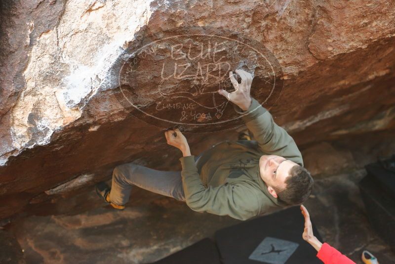 Bouldering in Hueco Tanks on 12/16/2019 with Blue Lizard Climbing and Yoga

Filename: SRM_20191216_1203300.jpg
Aperture: f/3.2
Shutter Speed: 1/250
Body: Canon EOS-1D Mark II
Lens: Canon EF 50mm f/1.8 II