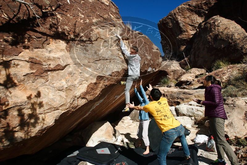 Bouldering in Hueco Tanks on 12/16/2019 with Blue Lizard Climbing and Yoga

Filename: SRM_20191216_1334400.jpg
Aperture: f/9.0
Shutter Speed: 1/250
Body: Canon EOS-1D Mark II
Lens: Canon EF 16-35mm f/2.8 L