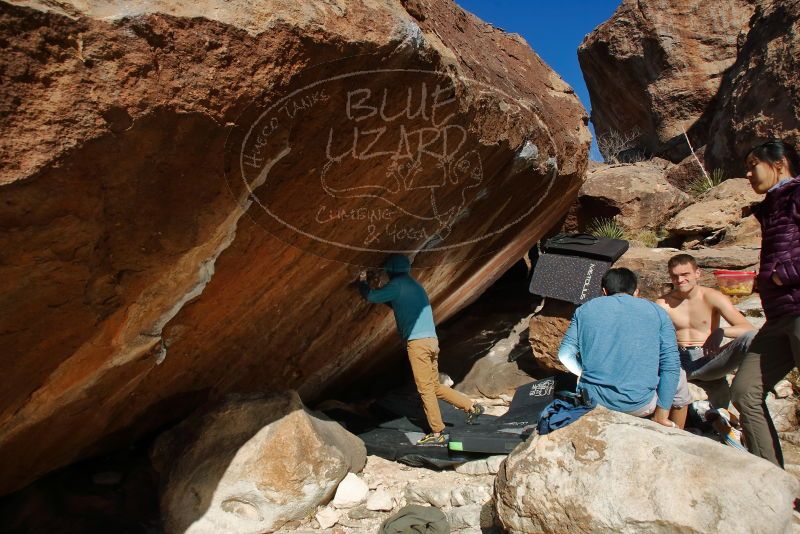 Bouldering in Hueco Tanks on 12/16/2019 with Blue Lizard Climbing and Yoga

Filename: SRM_20191216_1410040.jpg
Aperture: f/9.0
Shutter Speed: 1/250
Body: Canon EOS-1D Mark II
Lens: Canon EF 16-35mm f/2.8 L