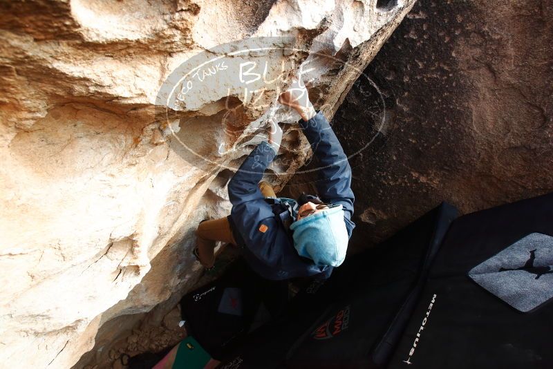 Bouldering in Hueco Tanks on 12/16/2019 with Blue Lizard Climbing and Yoga

Filename: SRM_20191216_1537390.jpg
Aperture: f/6.3
Shutter Speed: 1/250
Body: Canon EOS-1D Mark II
Lens: Canon EF 16-35mm f/2.8 L