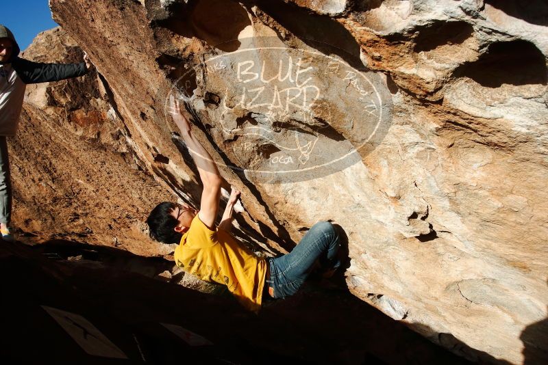 Bouldering in Hueco Tanks on 12/16/2019 with Blue Lizard Climbing and Yoga

Filename: SRM_20191216_1555220.jpg
Aperture: f/10.0
Shutter Speed: 1/500
Body: Canon EOS-1D Mark II
Lens: Canon EF 16-35mm f/2.8 L