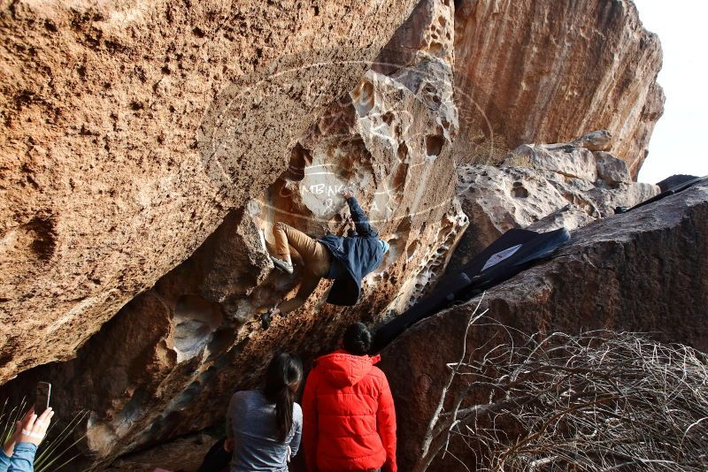 Bouldering in Hueco Tanks on 12/16/2019 with Blue Lizard Climbing and Yoga

Filename: SRM_20191216_1622020.jpg
Aperture: f/6.3
Shutter Speed: 1/250
Body: Canon EOS-1D Mark II
Lens: Canon EF 16-35mm f/2.8 L