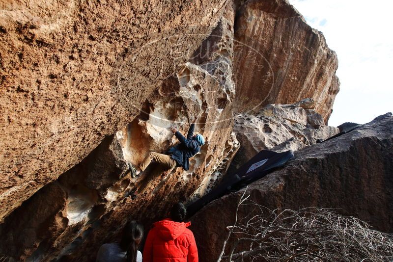 Bouldering in Hueco Tanks on 12/16/2019 with Blue Lizard Climbing and Yoga

Filename: SRM_20191216_1622030.jpg
Aperture: f/7.1
Shutter Speed: 1/250
Body: Canon EOS-1D Mark II
Lens: Canon EF 16-35mm f/2.8 L