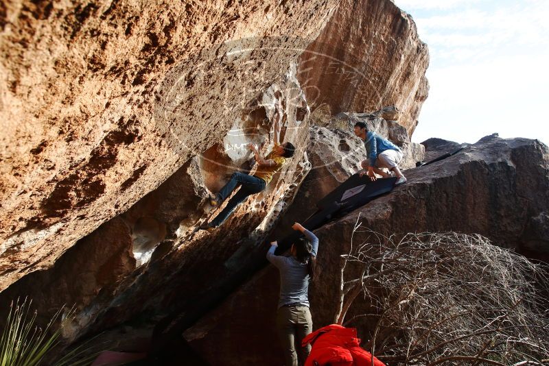 Bouldering in Hueco Tanks on 12/16/2019 with Blue Lizard Climbing and Yoga

Filename: SRM_20191216_1625110.jpg
Aperture: f/8.0
Shutter Speed: 1/250
Body: Canon EOS-1D Mark II
Lens: Canon EF 16-35mm f/2.8 L