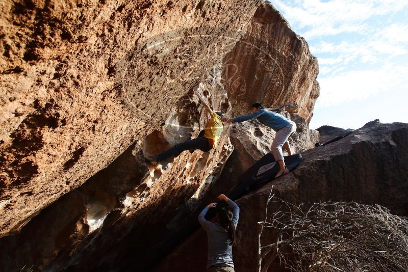 Bouldering in Hueco Tanks on 12/16/2019 with Blue Lizard Climbing and Yoga

Filename: SRM_20191216_1625320.jpg
Aperture: f/9.0
Shutter Speed: 1/250
Body: Canon EOS-1D Mark II
Lens: Canon EF 16-35mm f/2.8 L