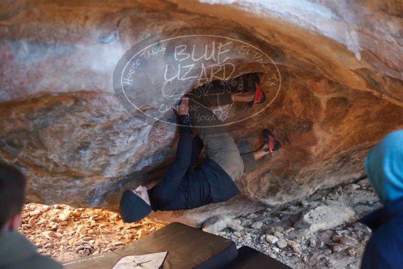 Bouldering in Hueco Tanks on 12/16/2019 with Blue Lizard Climbing and Yoga

Filename: SRM_20191216_1704110.jpg
Aperture: f/2.2
Shutter Speed: 1/250
Body: Canon EOS-1D Mark II
Lens: Canon EF 50mm f/1.8 II