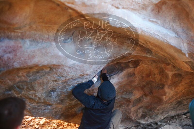 Bouldering in Hueco Tanks on 12/16/2019 with Blue Lizard Climbing and Yoga

Filename: SRM_20191216_1704240.jpg
Aperture: f/2.2
Shutter Speed: 1/250
Body: Canon EOS-1D Mark II
Lens: Canon EF 50mm f/1.8 II