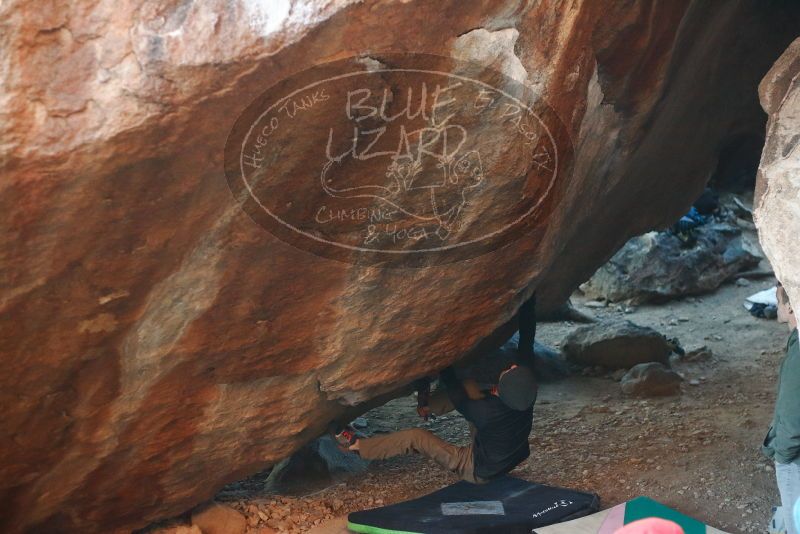 Bouldering in Hueco Tanks on 12/16/2019 with Blue Lizard Climbing and Yoga

Filename: SRM_20191216_1745500.jpg
Aperture: f/2.8
Shutter Speed: 1/250
Body: Canon EOS-1D Mark II
Lens: Canon EF 50mm f/1.8 II