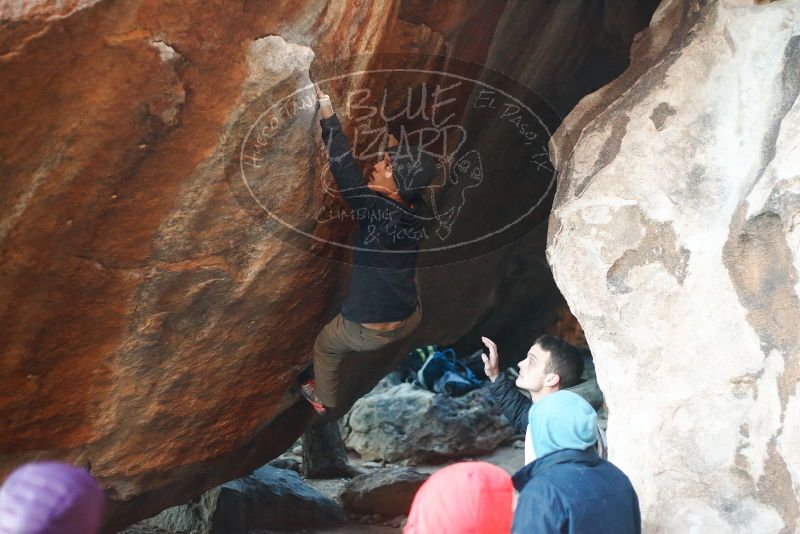 Bouldering in Hueco Tanks on 12/16/2019 with Blue Lizard Climbing and Yoga

Filename: SRM_20191216_1747250.jpg
Aperture: f/2.5
Shutter Speed: 1/250
Body: Canon EOS-1D Mark II
Lens: Canon EF 50mm f/1.8 II