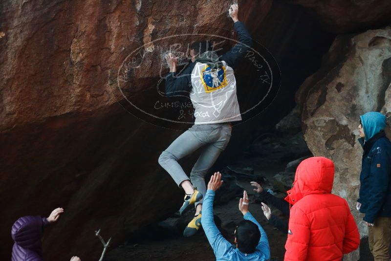 Bouldering in Hueco Tanks on 12/16/2019 with Blue Lizard Climbing and Yoga

Filename: SRM_20191216_1757031.jpg
Aperture: f/4.0
Shutter Speed: 1/250
Body: Canon EOS-1D Mark II
Lens: Canon EF 50mm f/1.8 II