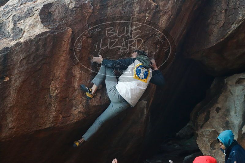 Bouldering in Hueco Tanks on 12/16/2019 with Blue Lizard Climbing and Yoga

Filename: SRM_20191216_1757140.jpg
Aperture: f/4.0
Shutter Speed: 1/250
Body: Canon EOS-1D Mark II
Lens: Canon EF 50mm f/1.8 II