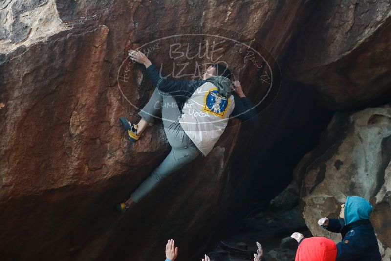 Bouldering in Hueco Tanks on 12/16/2019 with Blue Lizard Climbing and Yoga

Filename: SRM_20191216_1757150.jpg
Aperture: f/4.0
Shutter Speed: 1/250
Body: Canon EOS-1D Mark II
Lens: Canon EF 50mm f/1.8 II