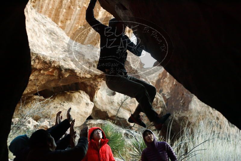 Bouldering in Hueco Tanks on 12/16/2019 with Blue Lizard Climbing and Yoga

Filename: SRM_20191216_1802080.jpg
Aperture: f/3.5
Shutter Speed: 1/250
Body: Canon EOS-1D Mark II
Lens: Canon EF 50mm f/1.8 II